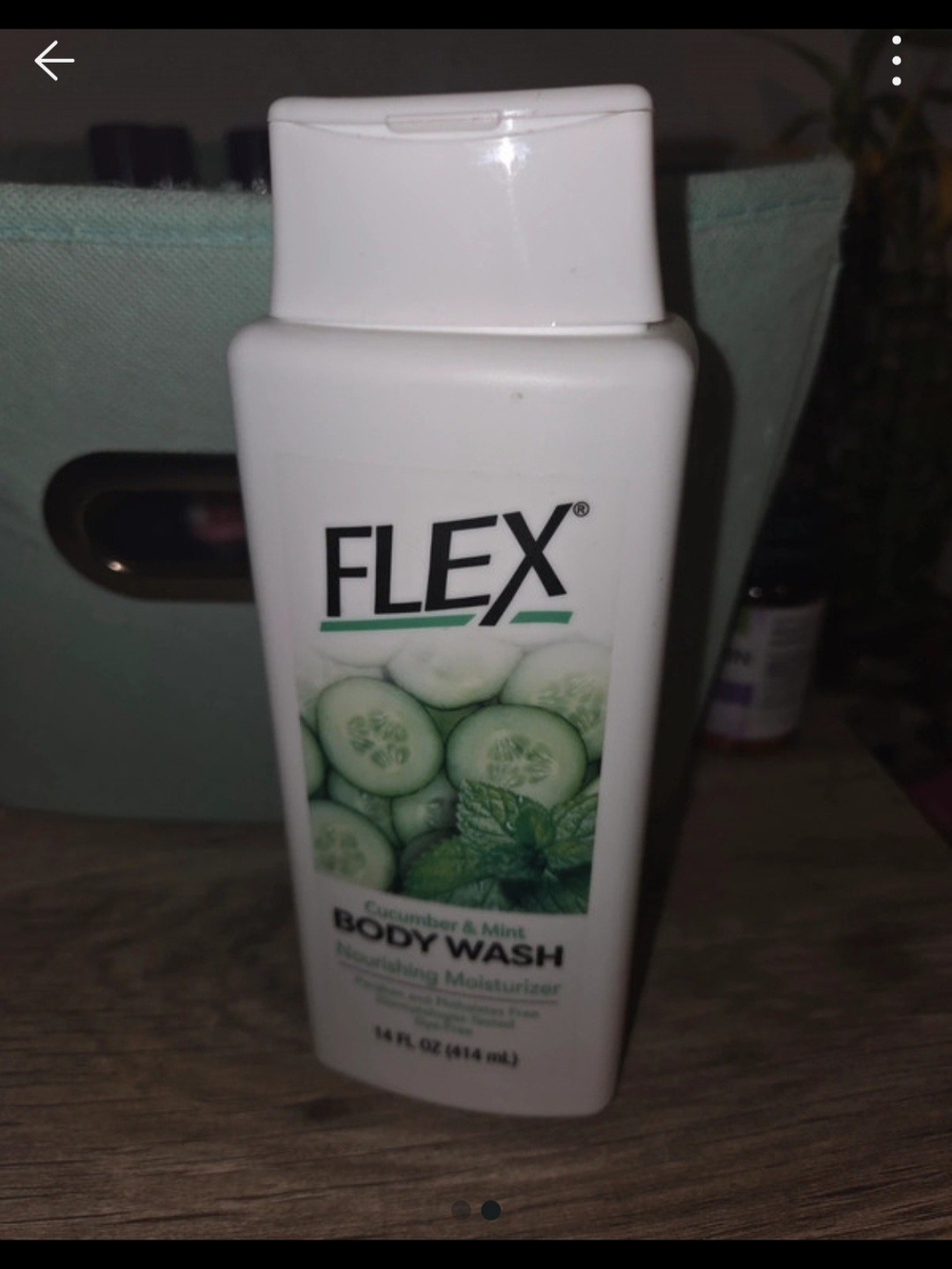 FLEX Cucumber & Mint Body Wash - White